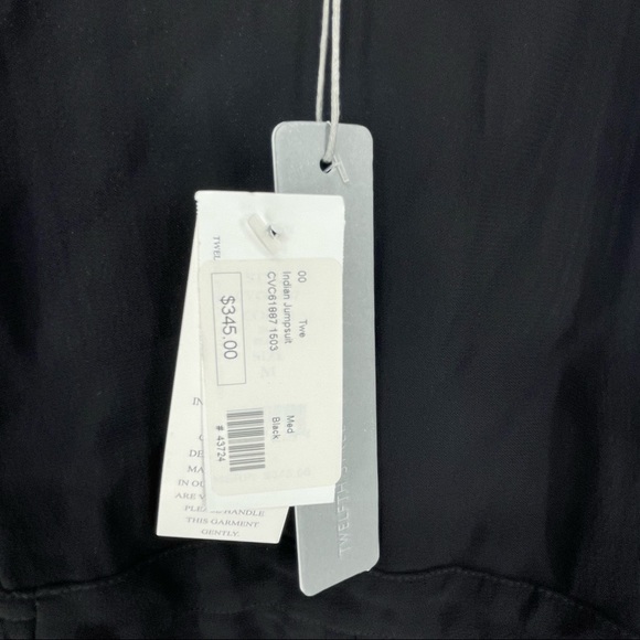 TWELFTH STREET BY CYNTHIA VINCENT NWT BLACK INDIAN JUMPSUIT IN BLACK MEDIUM - Picture 8 of 10